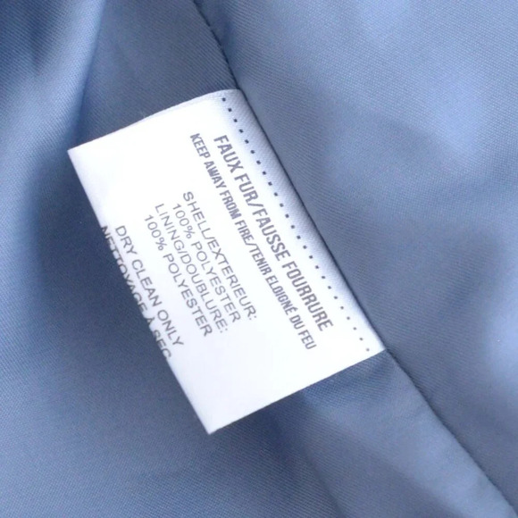 APPARIS  Stella Blue-Grey Faux Fur Lapel Teddy Winter Coat Cozy Thick Jacket S - Picture 13 of 15